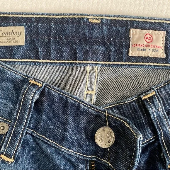 Ag Adriano Goldschmied Tomboy Relaxed Straight Leg  Jeans - Picture 3 of 9